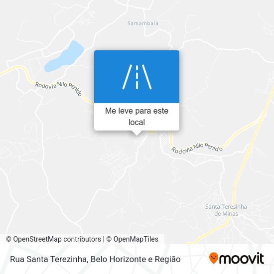 Rua Santa Terezinha mapa