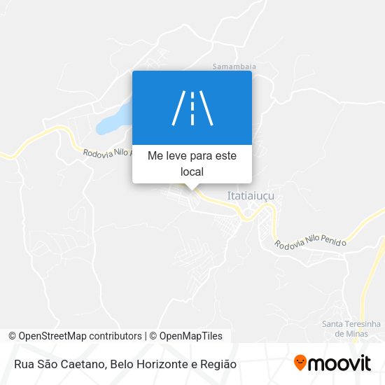 Rua São Caetano mapa