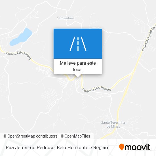 Rua Jerônimo Pedroso mapa