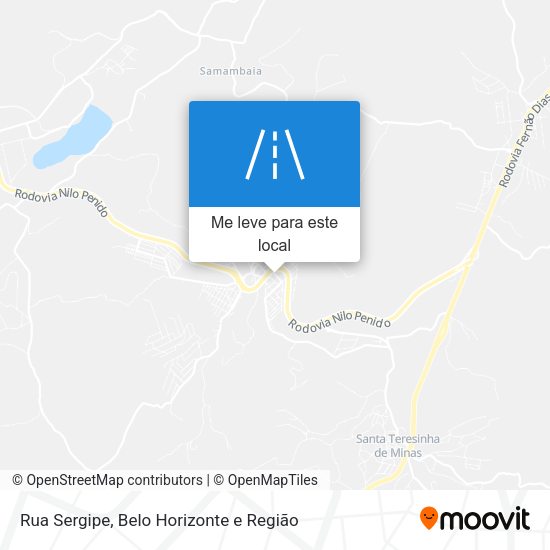 Rua Sergipe mapa