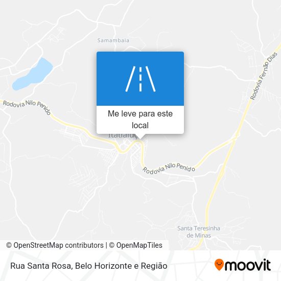 Rua Santa Rosa mapa