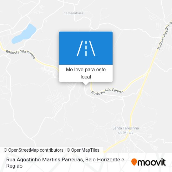 Rua Agostinho Martins Parreiras mapa
