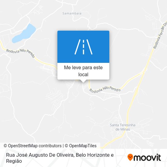 Rua José Augusto De Oliveira mapa