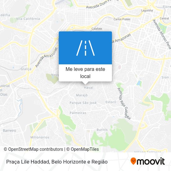 Praça Lile Haddad mapa