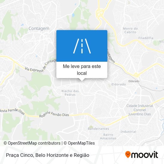 Praça Cinco mapa