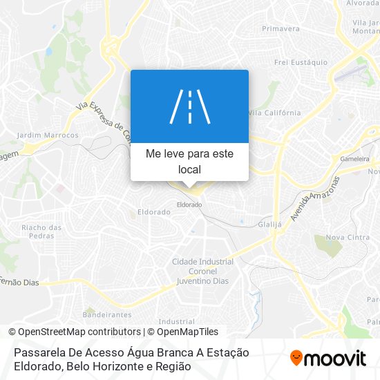 Passarela De Acesso Água Branca A Estação Eldorado mapa