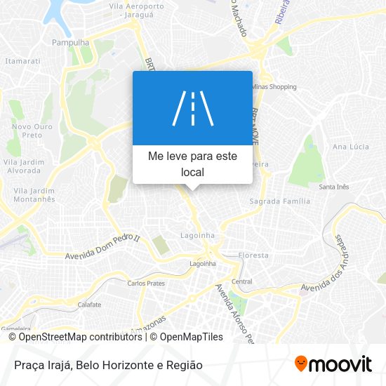 Praça Irajá mapa