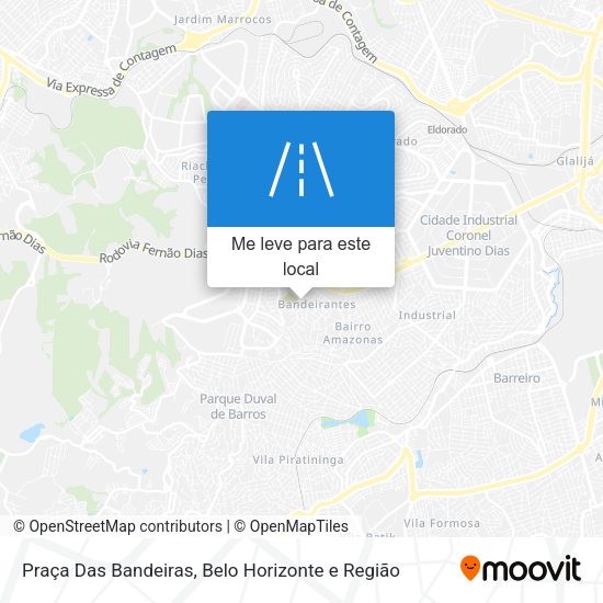 Praça Das Bandeiras mapa