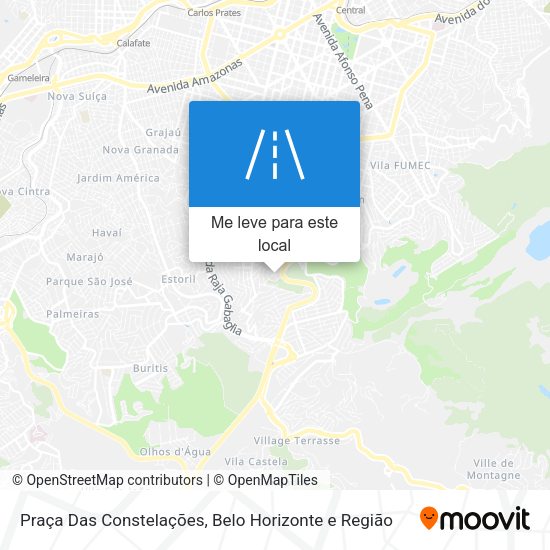 Praça Das Constelações mapa