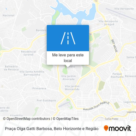 Praça Olga Gatti Barbosa mapa