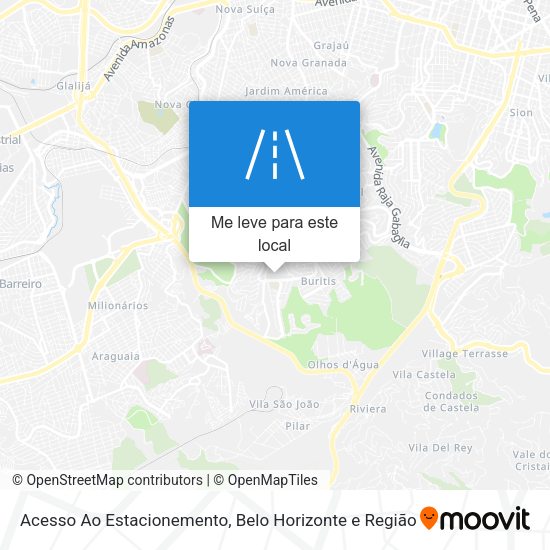 Acesso Ao Estacionemento mapa