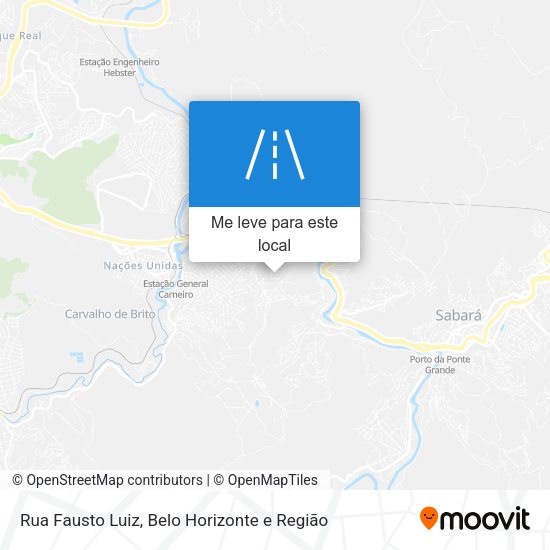 Rua Fausto Luiz mapa
