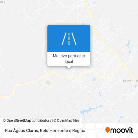 Rua Águas Claras mapa