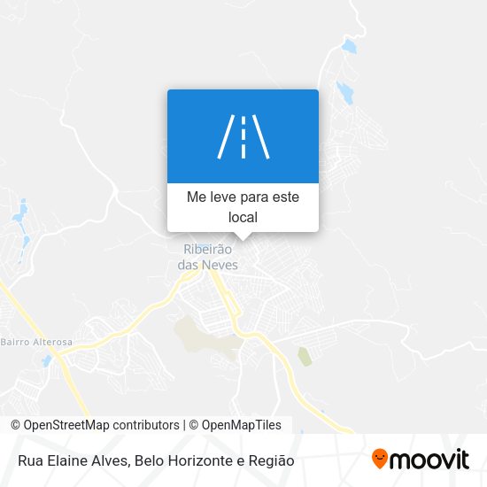 Rua Elaine Alves mapa