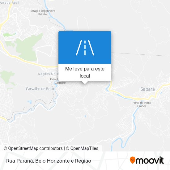 Rua Paraná mapa