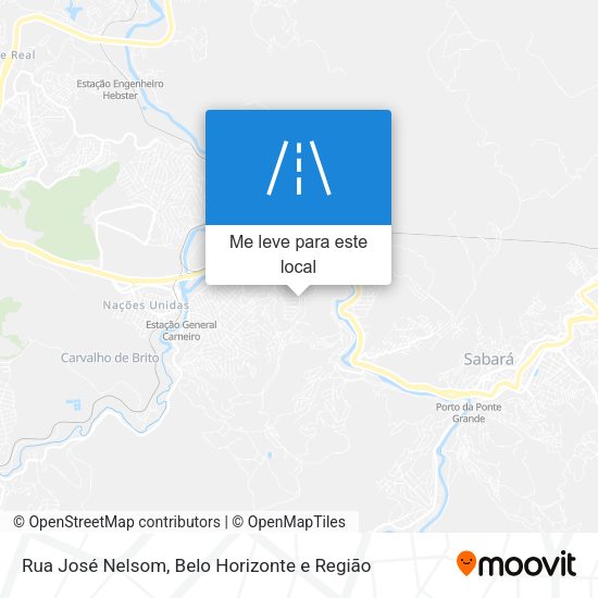 Rua José Nelsom mapa