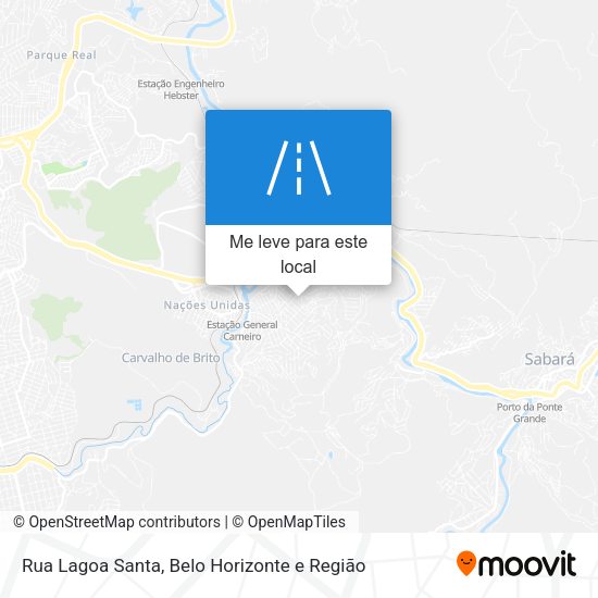 Rua Lagoa Santa mapa