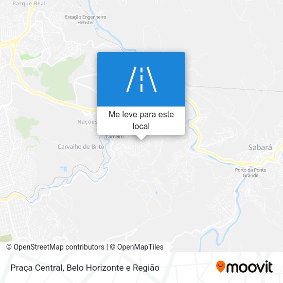 Praça Central mapa