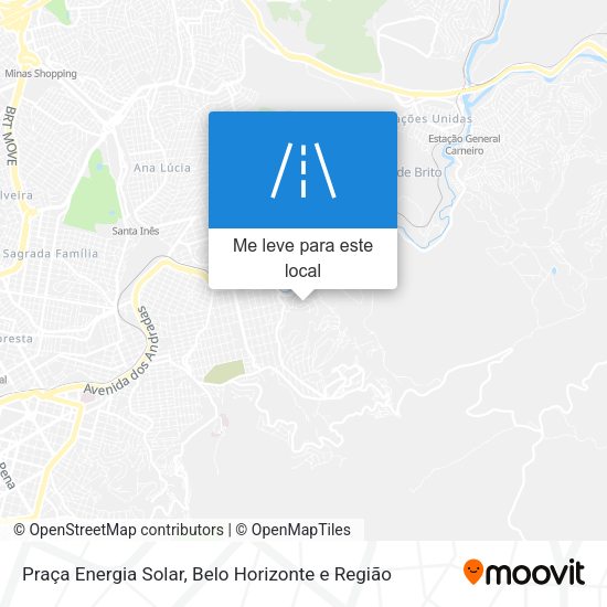 Praça Energia Solar mapa