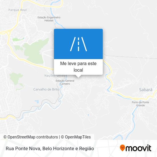 Rua Ponte Nova mapa