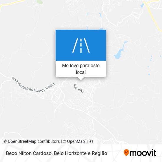 Beco Nilton Cardoso mapa