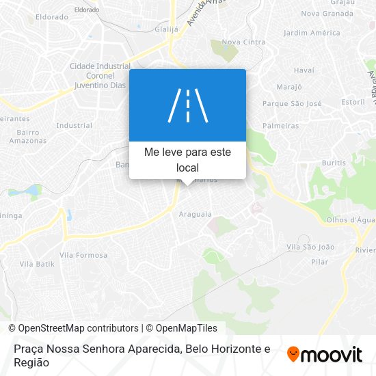 Praça Nossa Senhora Aparecida mapa