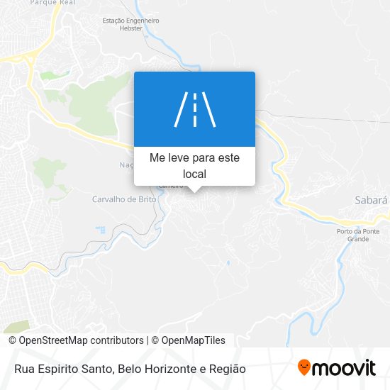 Rua Espirito Santo mapa