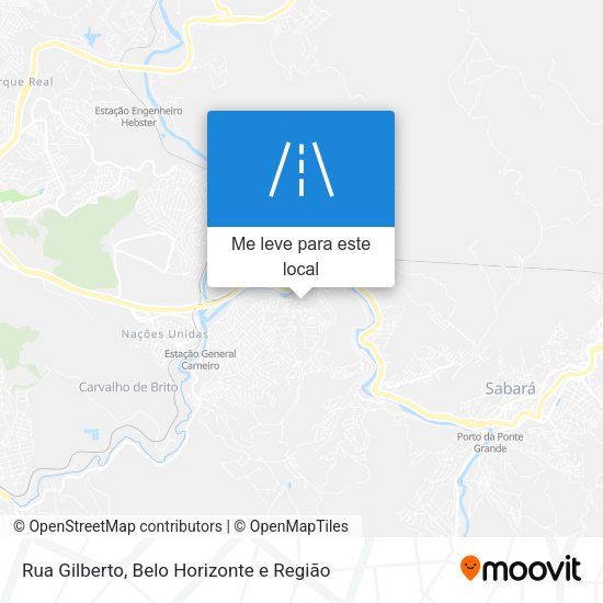 Rua Gilberto mapa