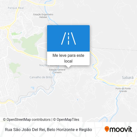 Rua São João Del Rei mapa