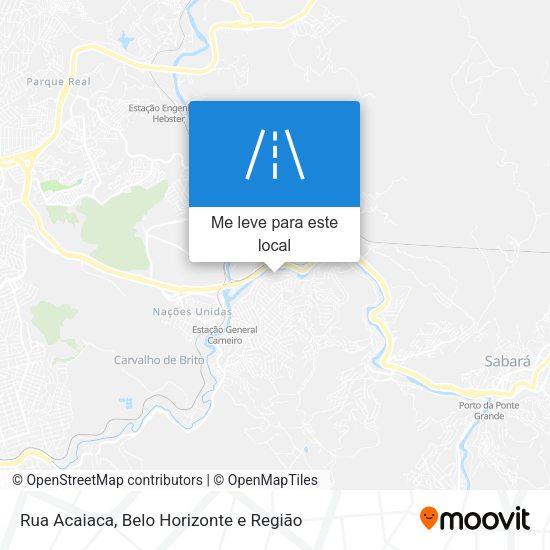 Rua Acaiaca mapa
