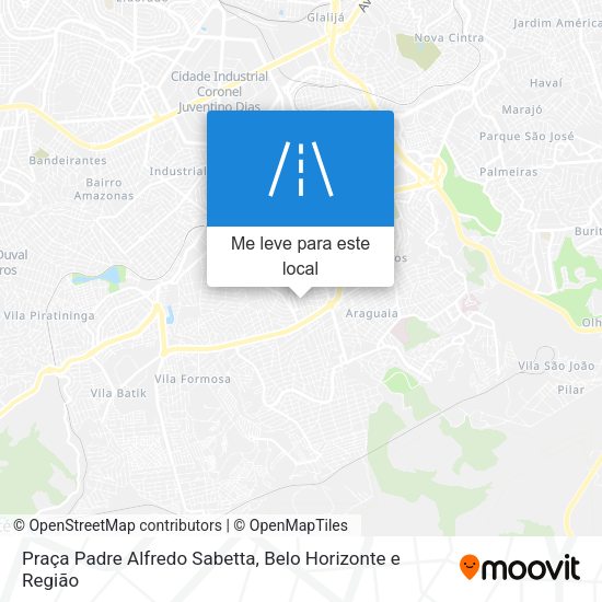 Praça Padre Alfredo Sabetta mapa