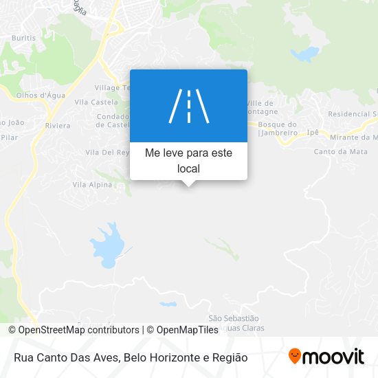 Rua Canto Das Aves mapa