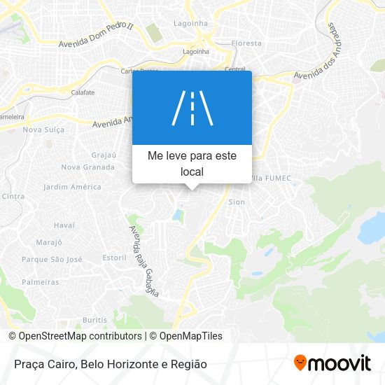 Praça Cairo mapa
