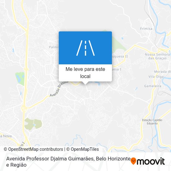 Avenida Professor Djalma Guimarães mapa