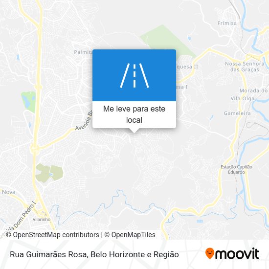 Rua Guimarães Rosa mapa