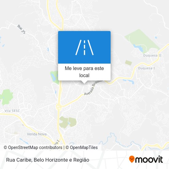 Rua Caribe mapa