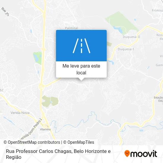 Rua Professor Carlos Chagas mapa