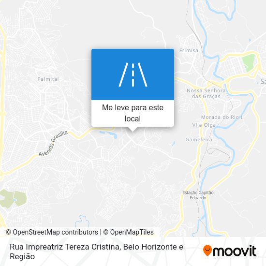 Rua Impreatriz Tereza Cristina mapa