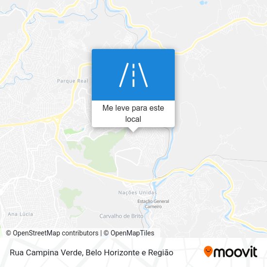 Rua Campina Verde mapa