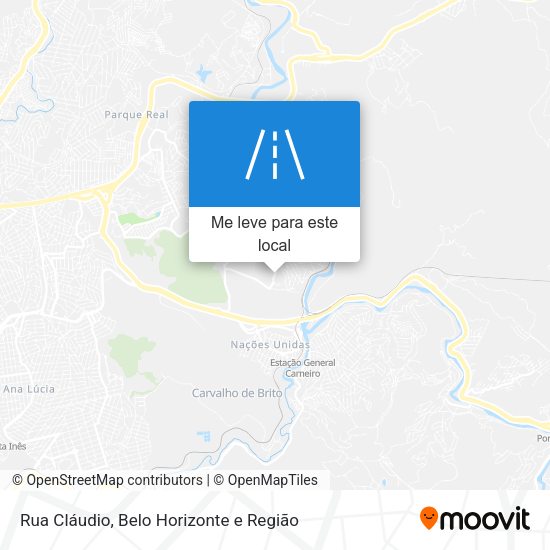 Rua Cláudio mapa