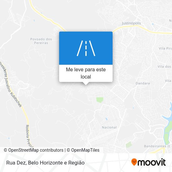 Rua Dez mapa
