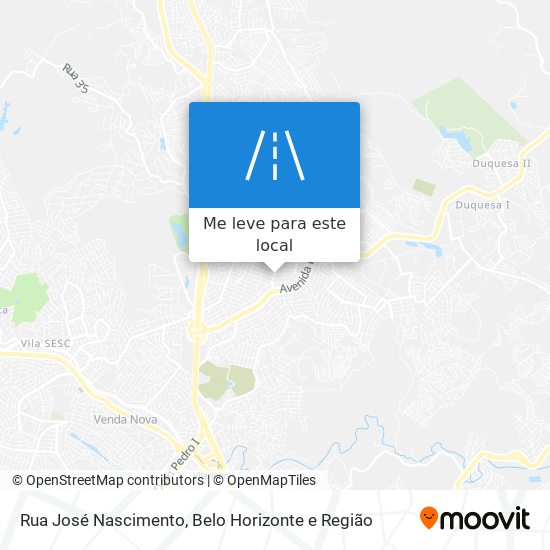 Rua José Nascimento mapa