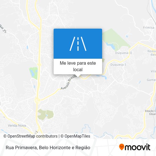 Rua Primavera mapa