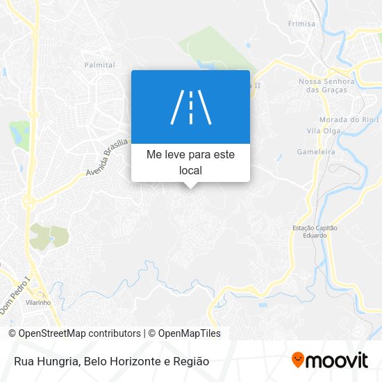 Rua Hungria mapa
