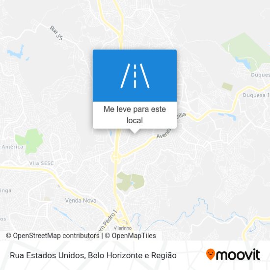 Rua Estados Unidos mapa