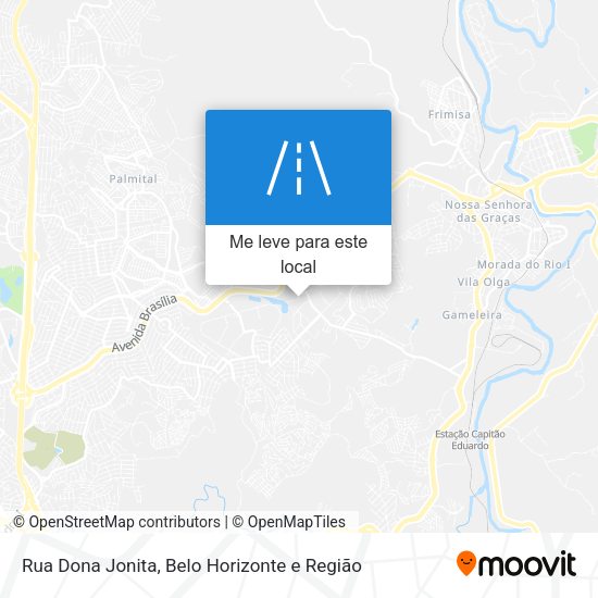 Rua Dona Jonita mapa