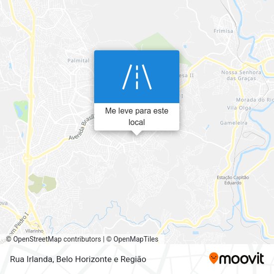 Rua Irlanda mapa
