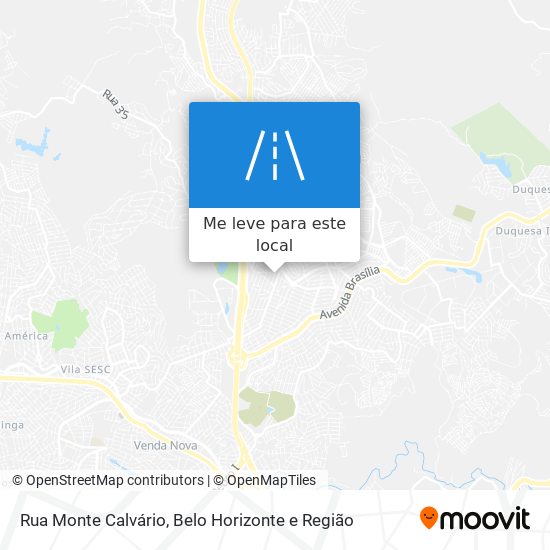 Rua Monte Calvário mapa