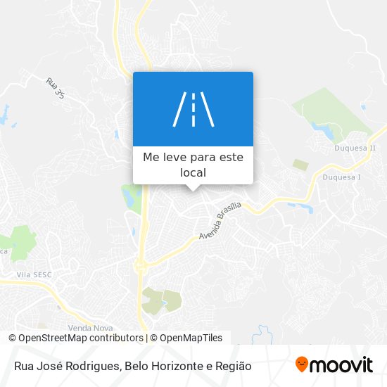 Rua José Rodrigues mapa