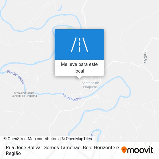 Rua José Bolivar Gomes Tameirão mapa